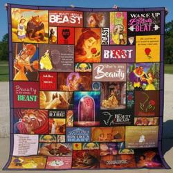 Beauty And The Beast Quilt Blanket Hvt290530  Quilt and Home Decor