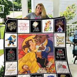 Beauty And The Beast Quilt Blanket Ver 4 and Home Decor
