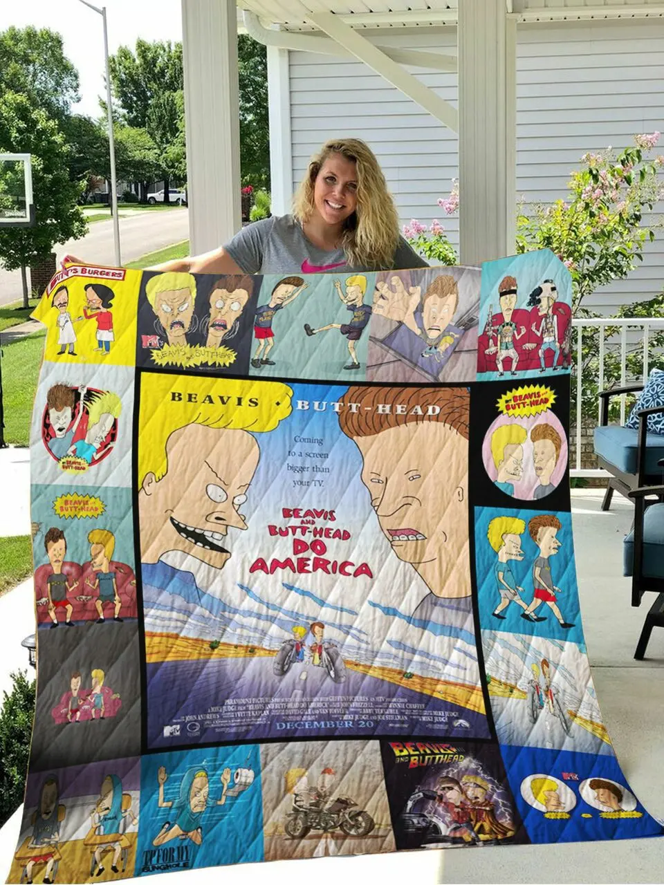Beavis And Butt-Head 3D Personalized Customized Quilt Blanket 1708 and Home Decor