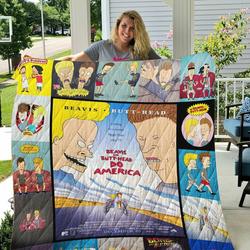 Beavis And Butt-Head 3D Personalized Customized Quilt Blanket 1708 and Home Decor