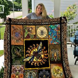 Bee Bee Brave Quilt Blanket Dhc04012033Dd and Home Decor