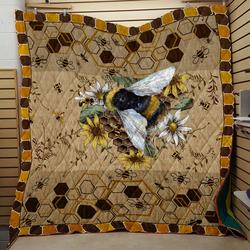 Bee Flower Quilt and Home Decor