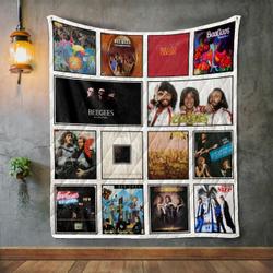 Bee Gees Album Covers Quilt Blanket and Home Decor
