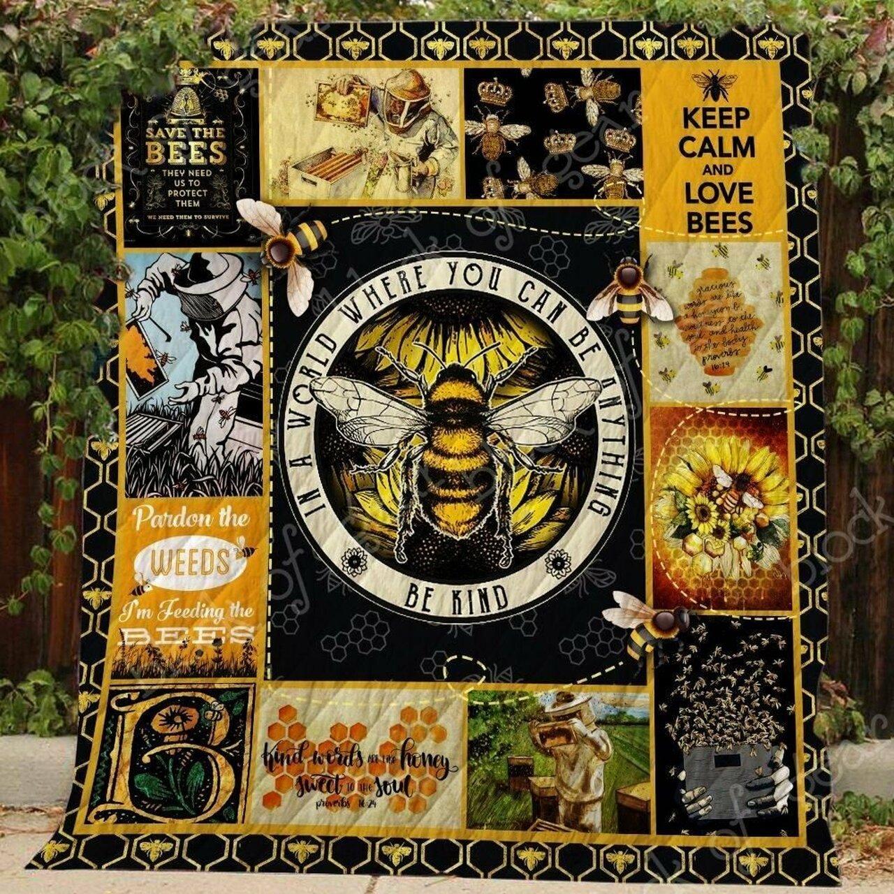 Bee Kind Vcb Quilt Derqvt and Home Decor