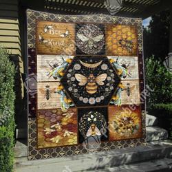 Bee Light In The Darkness 3D Customized Quilt and Home Decor