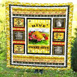 Bee Quilt Blanket BBB070501NB and Home Decor