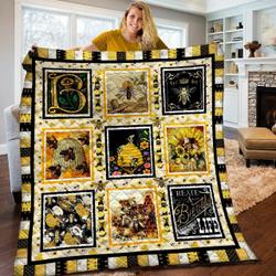 Bee Quilt Blanket BBB080502NB and Home Decor