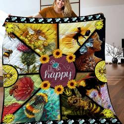 Bee Quilt Blanket C9B040606Ct and Home Decor