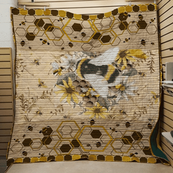 Bee Sweat But Psycho 3D Customized Quilt and Home Decor