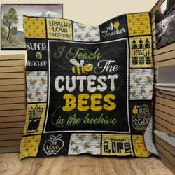 Bee Teacher NTTH011298 3D Customized Quilt and Home Decor