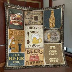 Beer For All Day Pkt240606 Quilt Blanket and Home Decor
