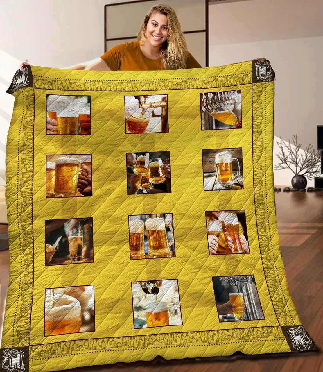 Beer Quilt Blanket C9B030312MI and Home Decor