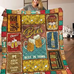 Beer Quilt Blanket C9B250301TA and Home Decor