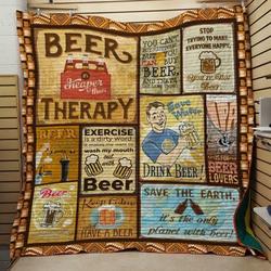 Beer Therapy Quilt and Home Decor