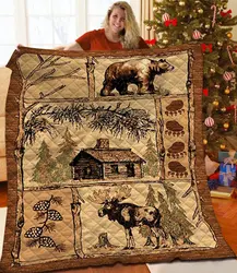 Beige Cabin Jfj Quilt Nv and Home Decor