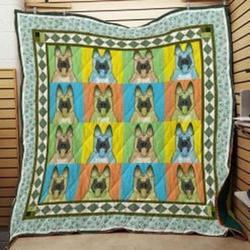 Belgian Shepherd Dog Malinois Dog Quilt Jqq and Home Decor