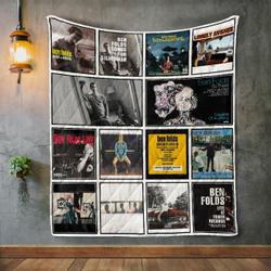 Ben Folds Album Covers Quilt Blanket and Home Decor