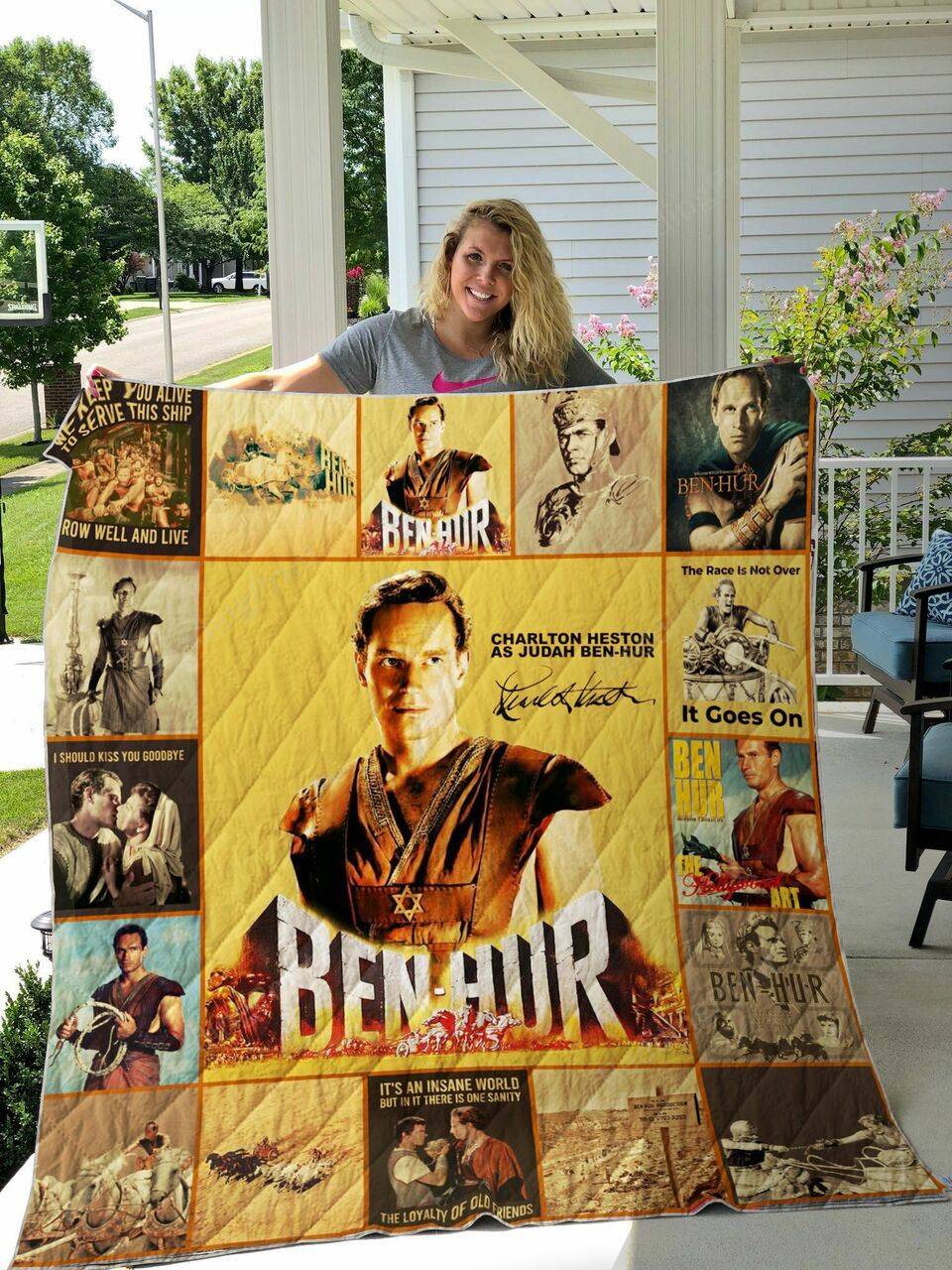 Ben-Hur Quilt Blanket For Fans Ver 17-3 and Home Decor