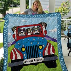 Bernese Mountain Clh0412075Q Quilt Blanket and Home Decor