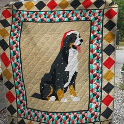 Bernese Mountain Dog 1203 2 Quilt Blanket  Quilt and Home Decor
