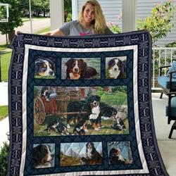 Bernese Mountain Dog 3D Customized Quilt Blanket 1916 and Home Decor