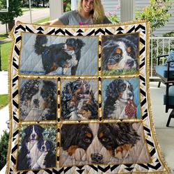 Bernese Mountain Moment Of Farewell Quilt Blanket Dhc020120639Td and Home Decor