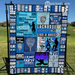 Best Lacrosse Goalie Quilt Blanket Lk08  Quilt and Home Decor