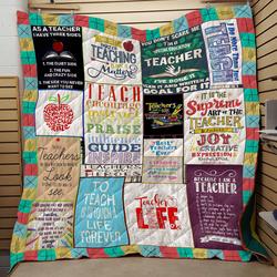 Best teacher ever Miss Sarah Customized quilt and Home Decor