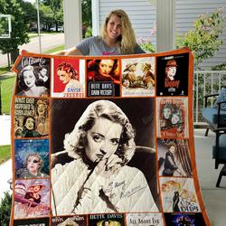 Bette Davis Quilt Blanket and Home Decor