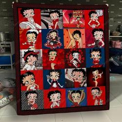 Betty Boop All Season Plus Size Quilt Blanket and Home Decor