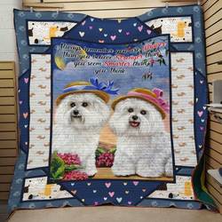 Bichon Frise Dog Quilt V5 and Home Decor