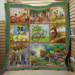 Bicycle Flower Quilt and Home Decor