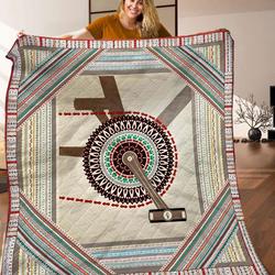 Bicycle Quilt Blanket C9B110330PT and Home Decor