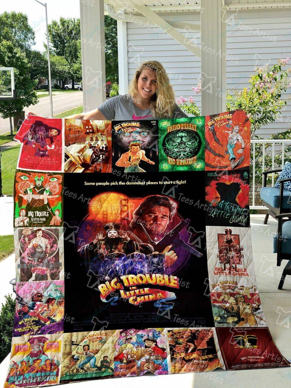 Big Trouble In Little China Quilt Blanket 0620 and Home Decor