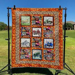 Biker Td2809076 Quilt Blanket and Home Decor