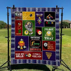 Billiards DHCLD0709 Quilt Blanket and Home Decor