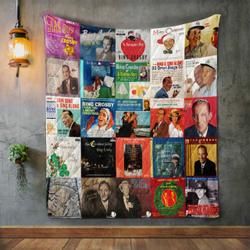Bing Crosby Album Covers Quilt Blanket and Home Decor