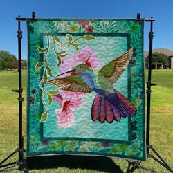 Bird And Flower 03 DHCKL0909 Quilt Blanket and Home Decor
