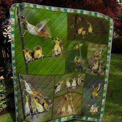 Bird Is Eating Quilt and Home Decor