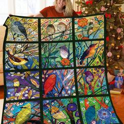 Bird Jfj Quilt At and Home Decor