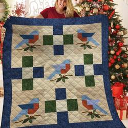 Bird Jfj Quilt Dg and Home Decor