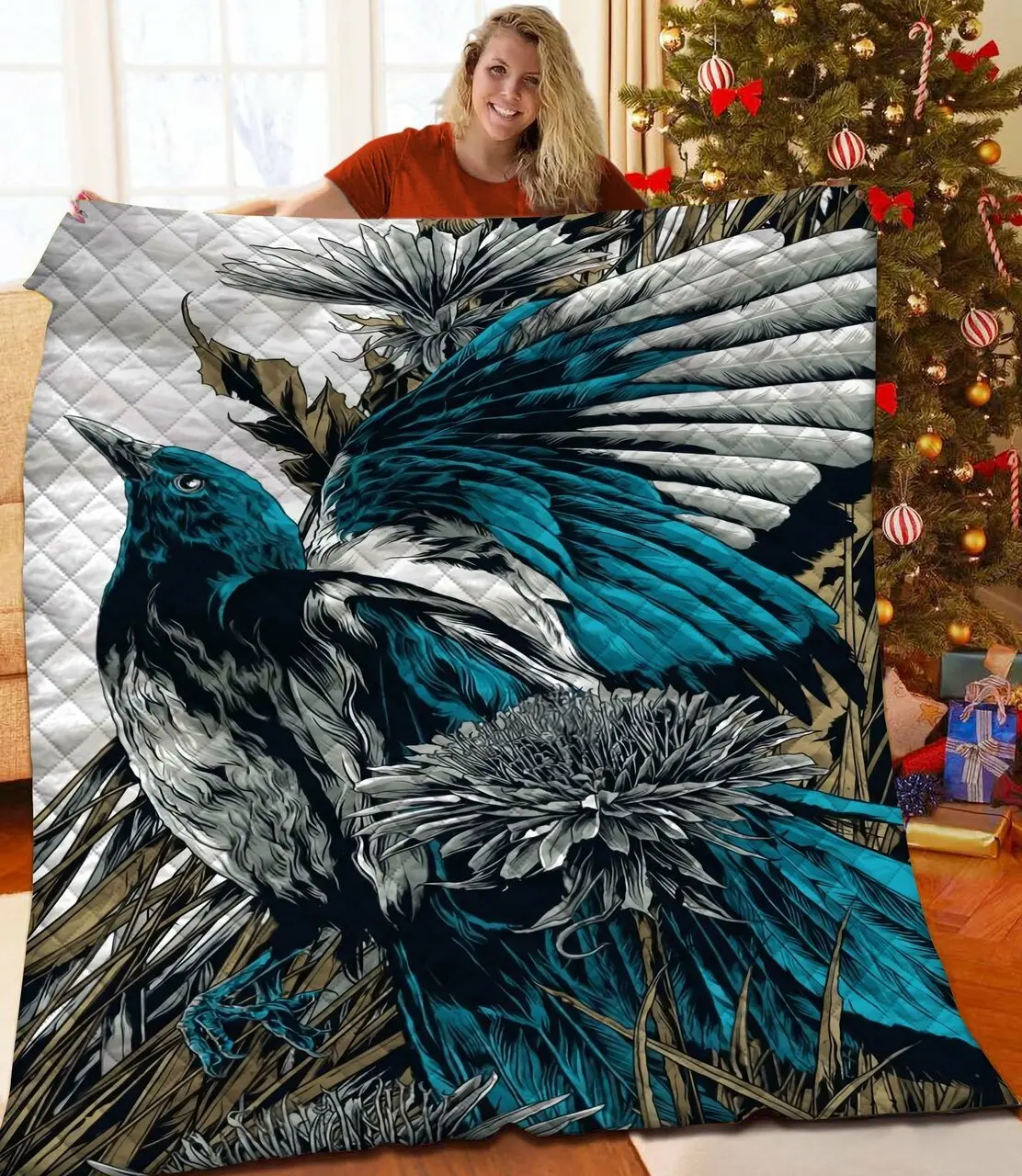Bird Jfj Quilt Zf and Home Decor