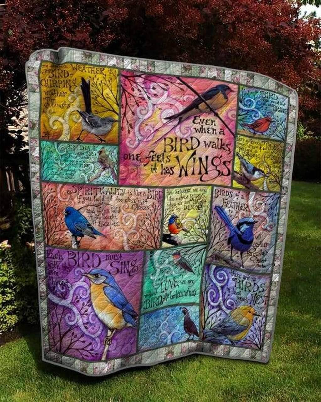 Bird Love Quilt and Home Decor