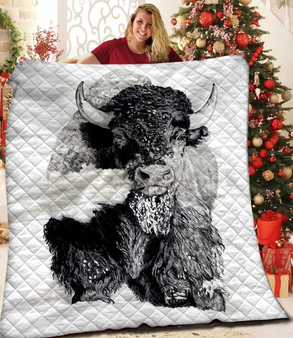 Bison Jfj Quilt Fa and Home Decor