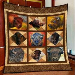 Bison Life KL2409085CL Quilt Blanket and Home Decor