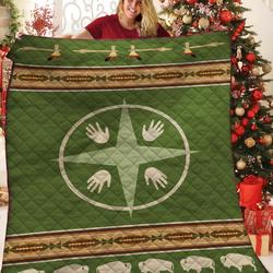 Bison Medicine Wheels Native American Pride Jfj Quilt Qt and Home Decor