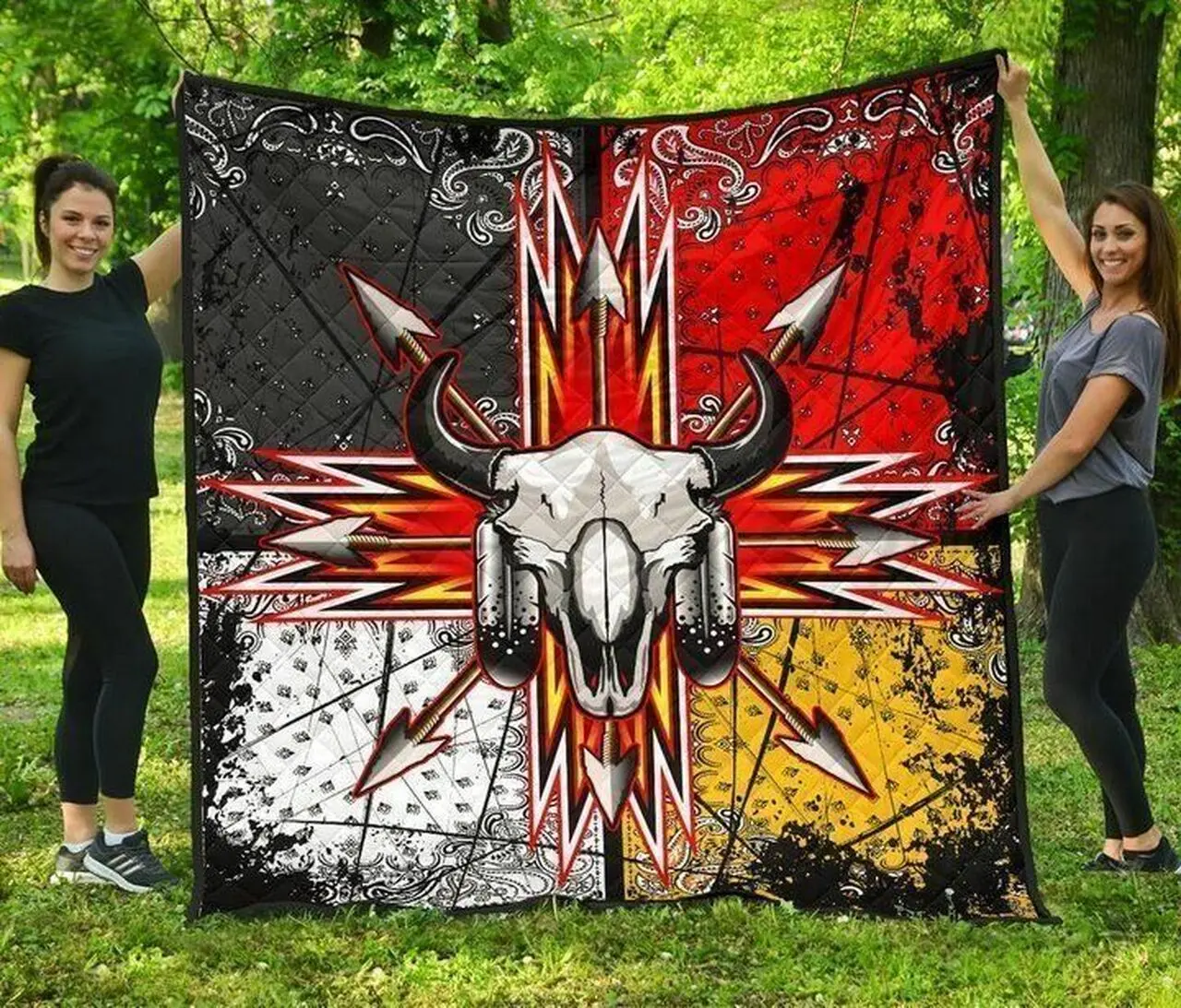 Bison Native 3D Customized Quilt and Home Decor