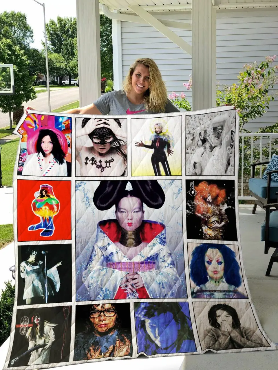 Björk Albums Quilt Blanket Ver13 and Home Decor