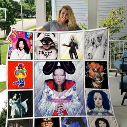 Björk Albums Quilt Blanket Ver13 and Home Decor