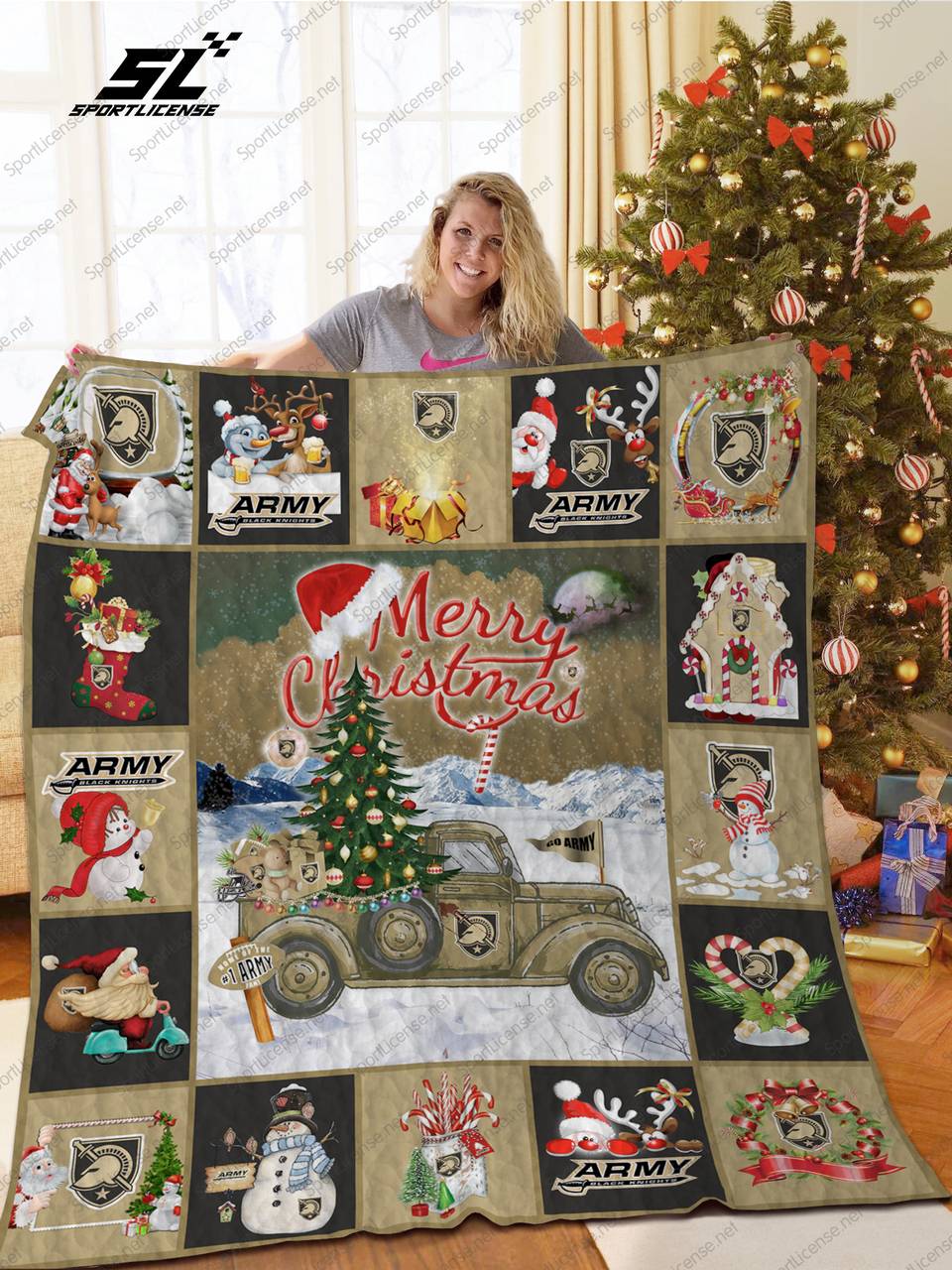 Bl - Abk Truck Quilt Blanket and Home Decor